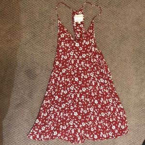 Privacy Please Red Floral Dress